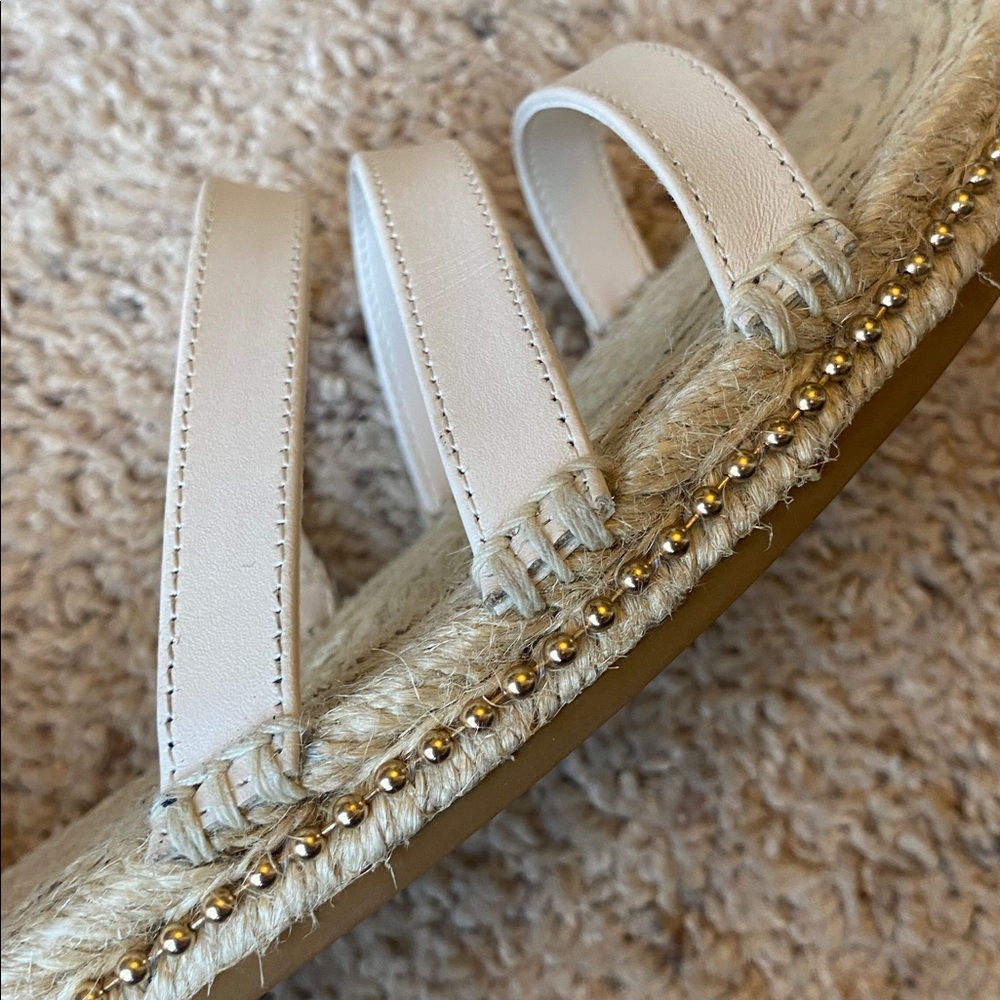 Women’s White Espadrille Strappy Sandals - Picture 10 of 10